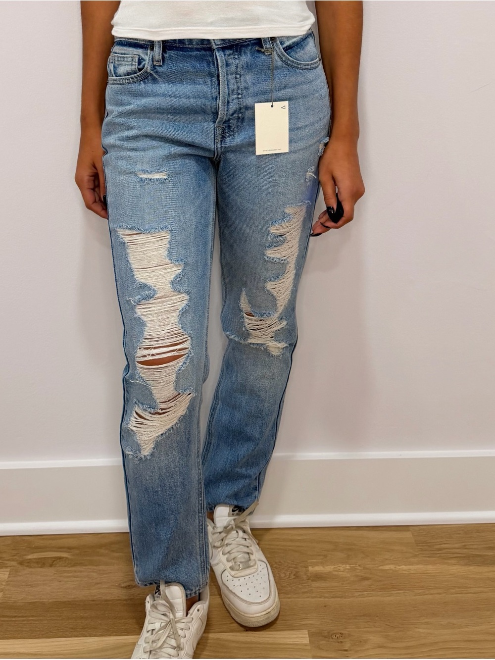 Hidden Jeans High Rise Bailey Boyfriend Jeans Size 25 NWT